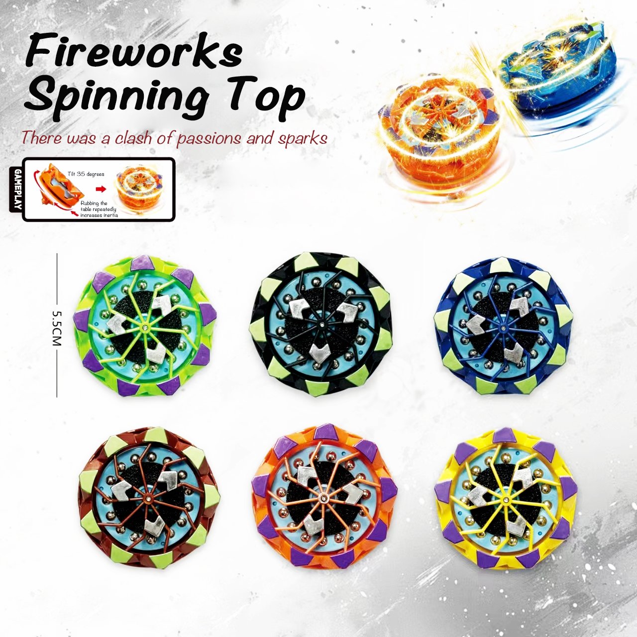 🔥2024 New Arrive Hot Sale—Unique firework Top Toy