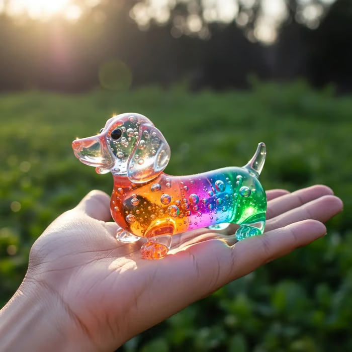 Cute Bubble Dogs Figurines