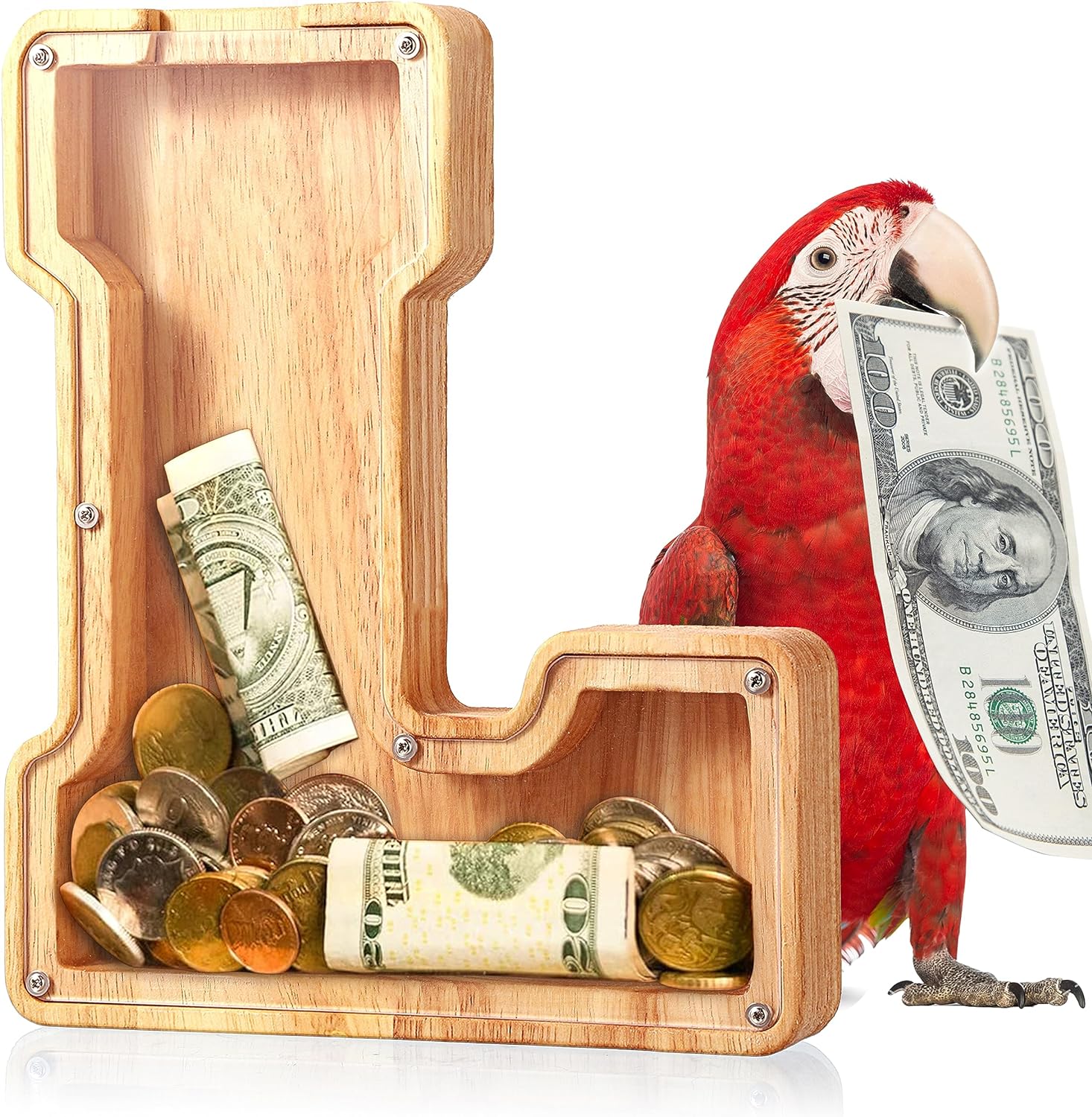 🔥49% OFF - Wooden Kids Letter Piggy Bank- Best Gift For Kids🎁