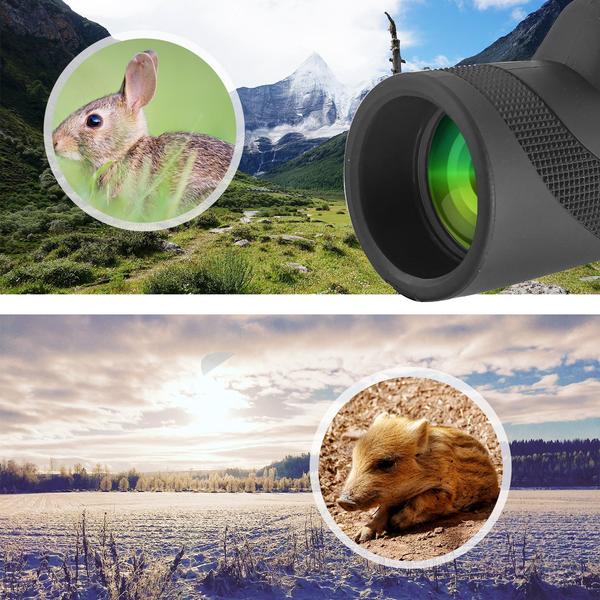 12X50 HD Telescopio Monocular With a phone camera stand