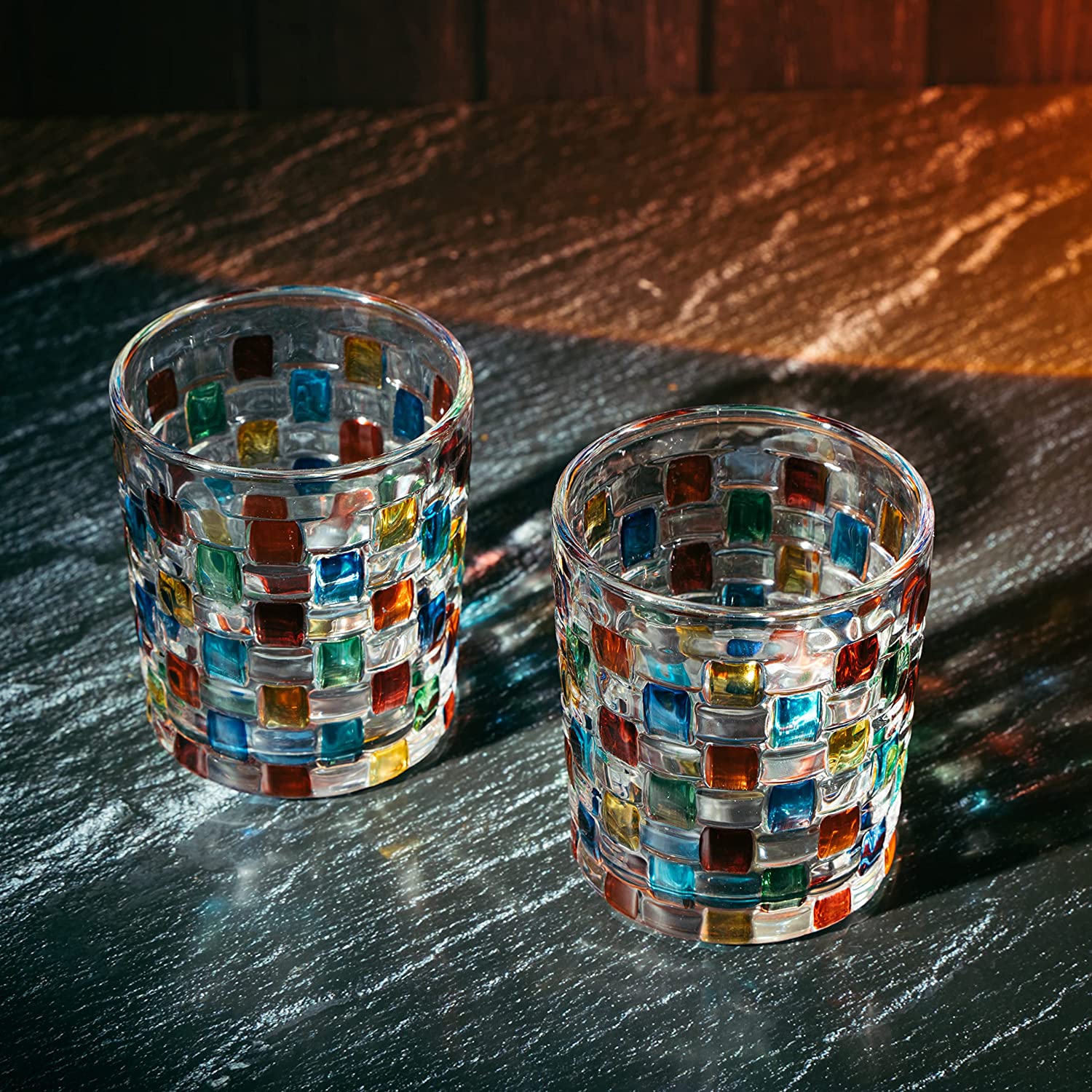 Colorful Crystal Whiskey Glass