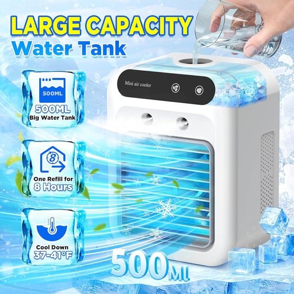 Portable AC with 2 Speeds & 2 Mist Modes