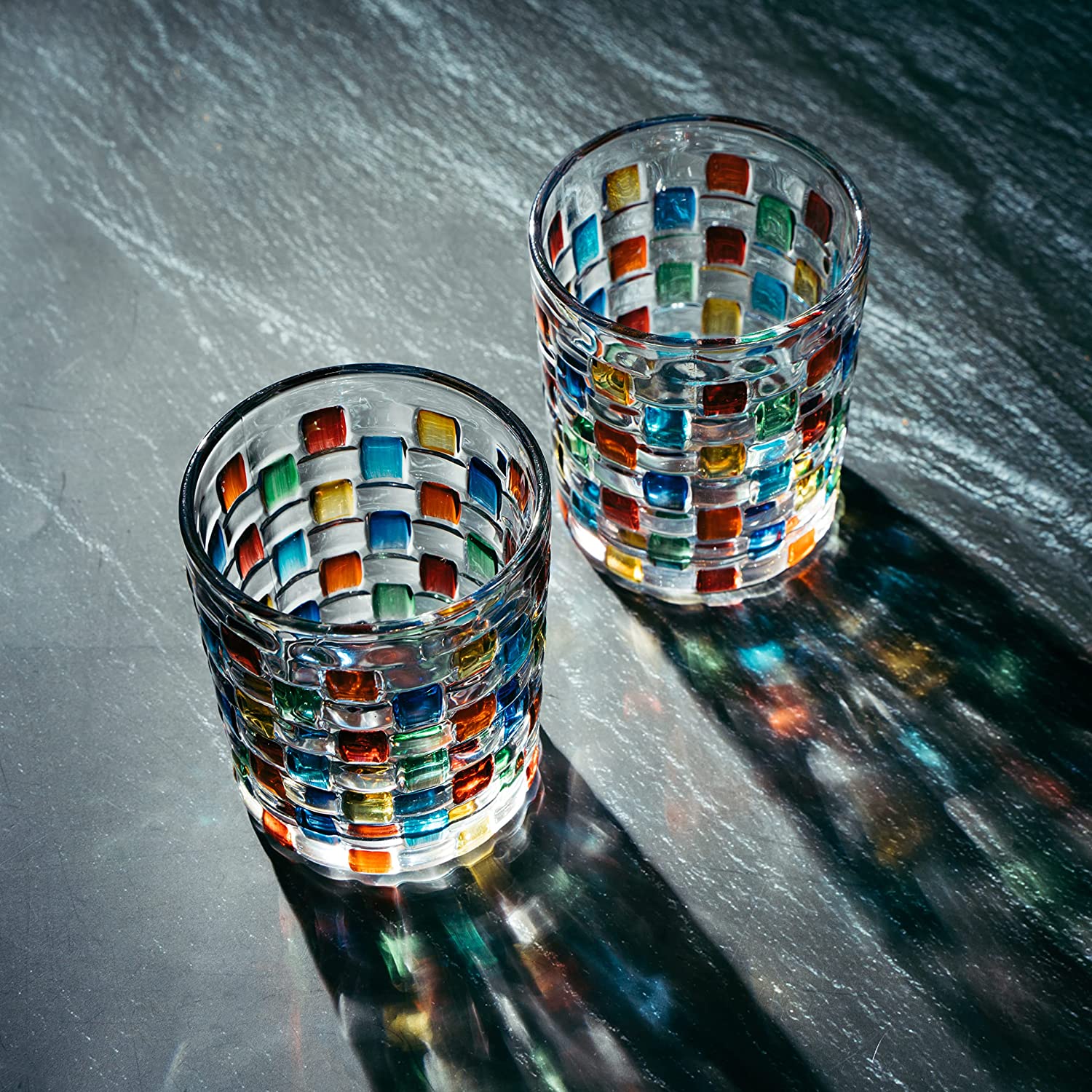 Colorful Crystal Whiskey Glass