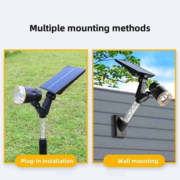 2025 Upgrade Solar Garden Spotlight-Wall Mounted & Ground Insert