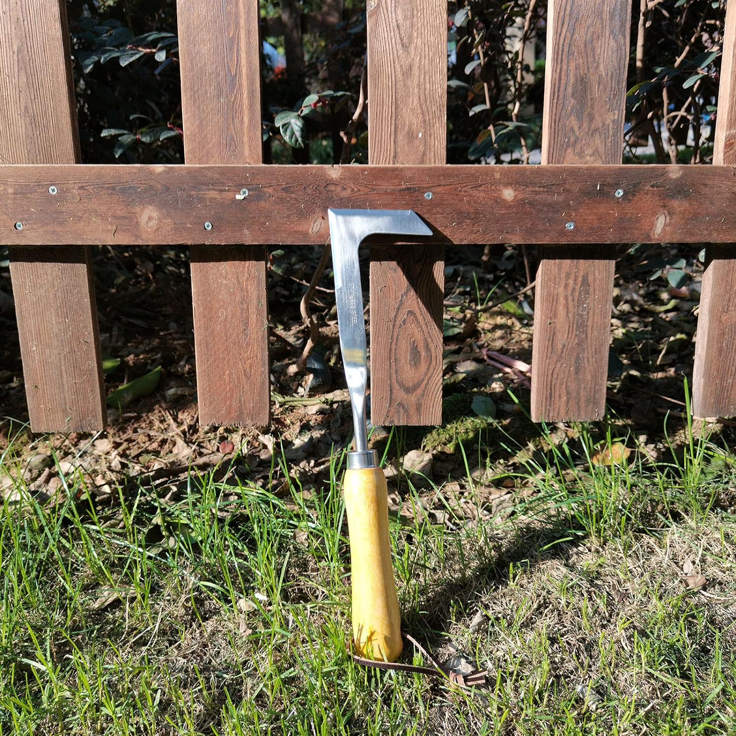 Crevice Weeding Tool Stainless Steel Manual Weeder Beech Handle Gardening Tool