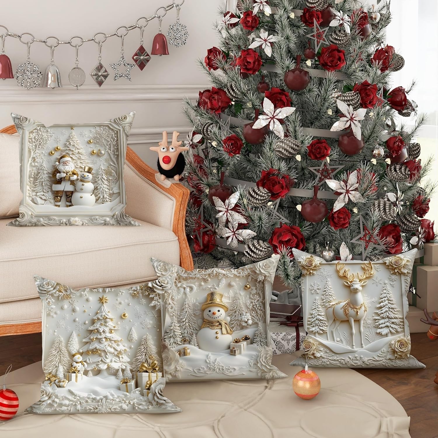 🏆 50K+ SOLD! 🎄 Luxury Christmas Style Pillow Cover
