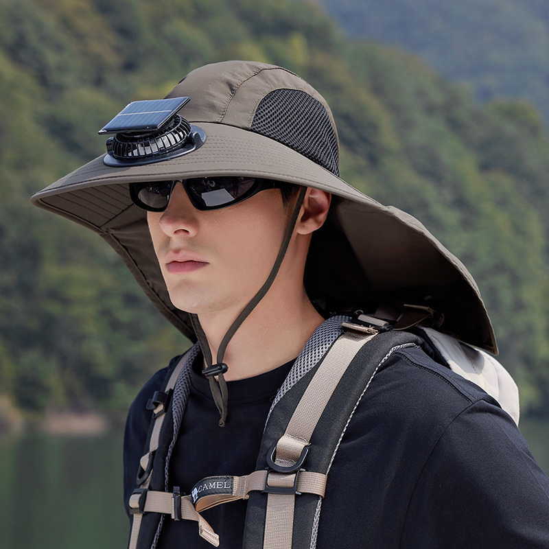 🔥Hot Sale 49%OFF - 2025 New Ultralight Solar Fan Sun Hat