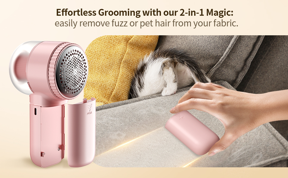 2-in-1 Lint Remover with Fabric Shaver