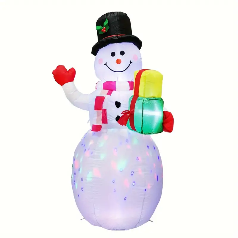 1 5m luminous inflatable christmas snowman christmas decoration details 2