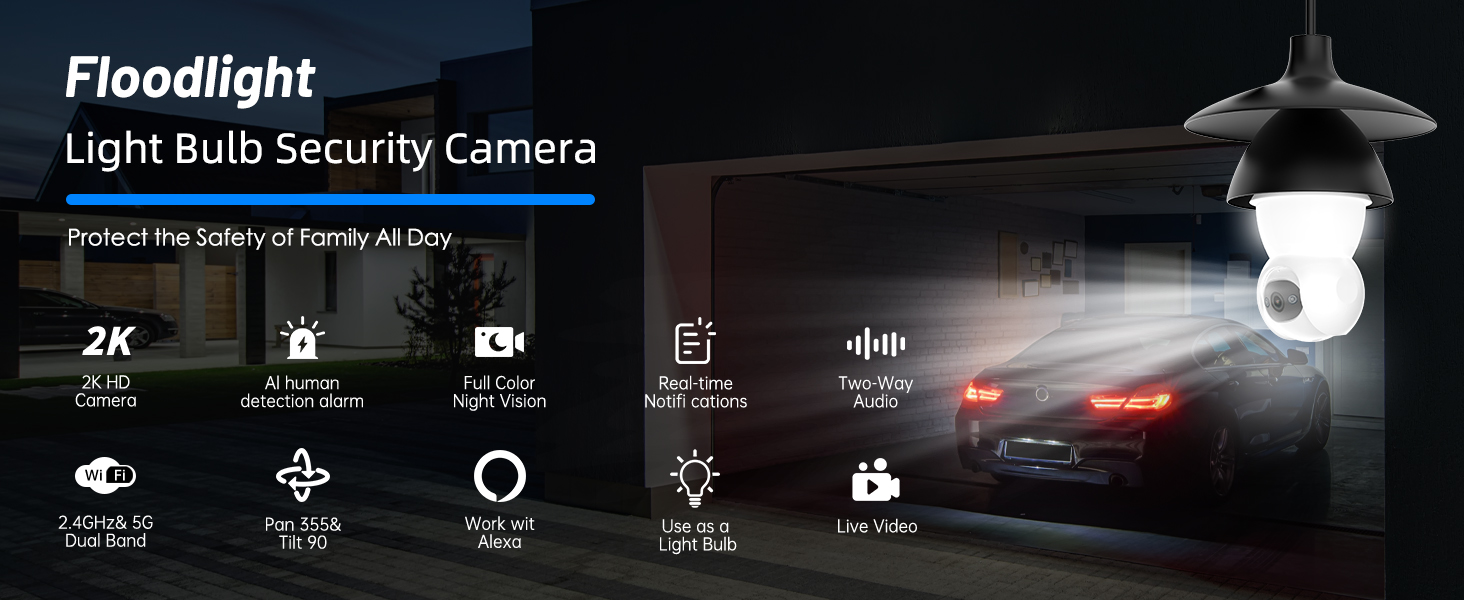 灯泡监控摄像头