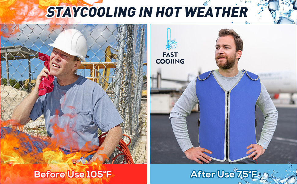 Ice Cooling Vest for Men Women
