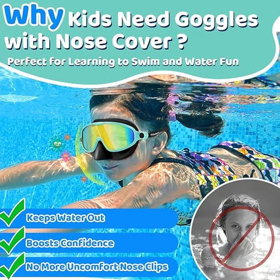🏊‍♀️HD large frame waterproof and anti-fog swimming goggles🥽