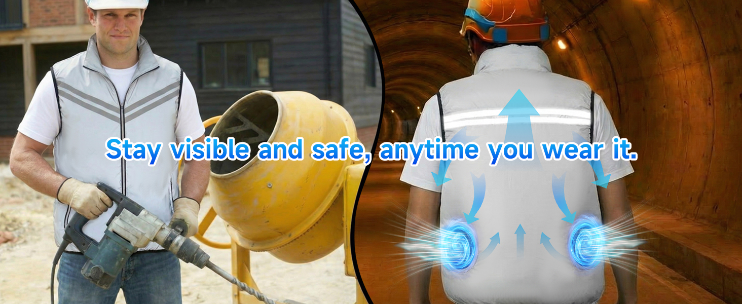 The hot-swap system allows you to power the vest with one battery while charging the other.