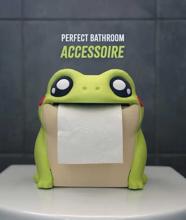 Frodrick the Frog 🐸 Toilet Paper Dispenser