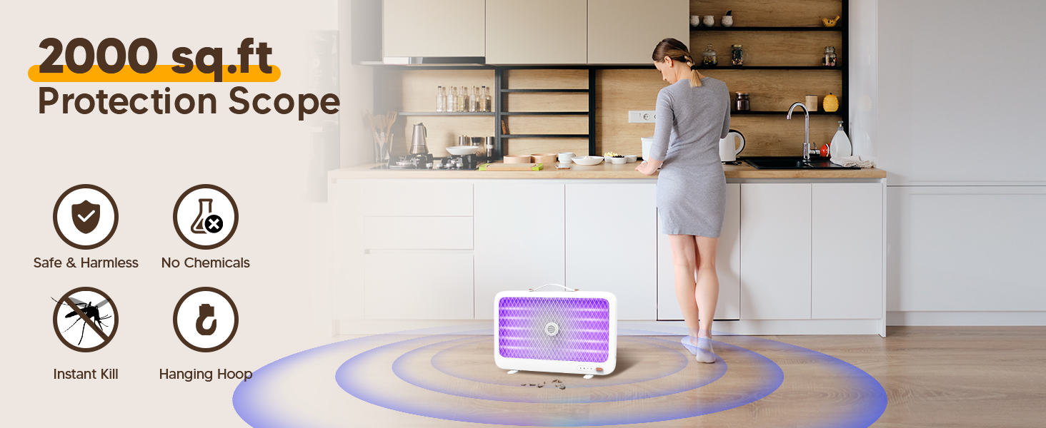 bug zapper for wide protection