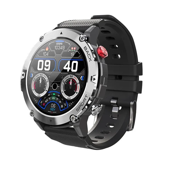 Military 2024 HD LCD Bluetooth Tactical Smart Watch