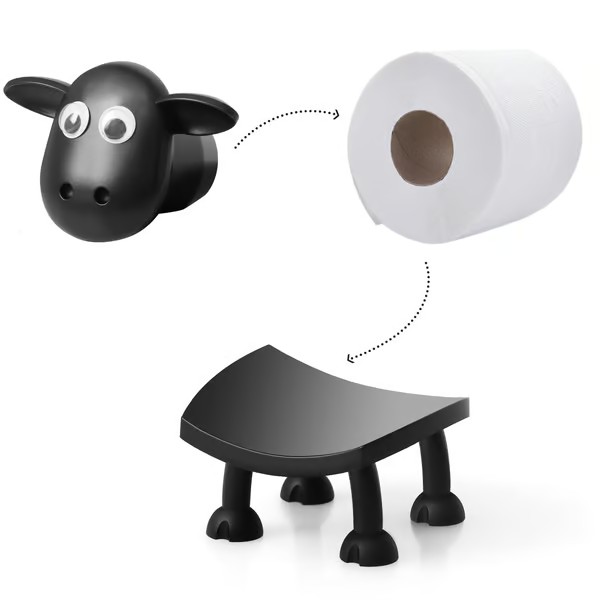  Set of 3💥Toilet Roll Holder - Funny Toilet Paper Holder