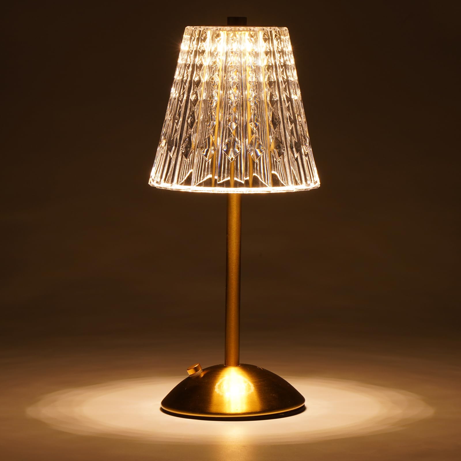 Touch Dimmable Crystal Lamp 3 Colors