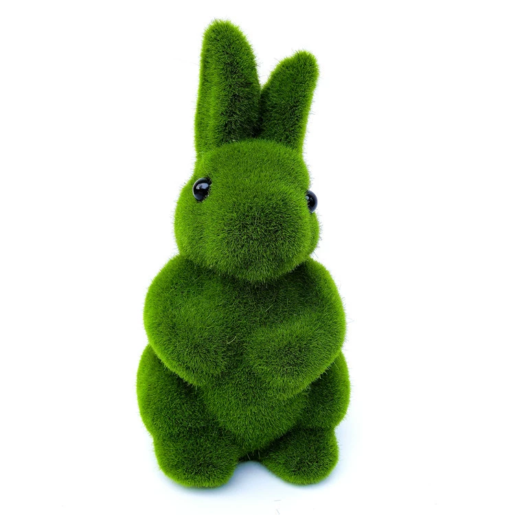 Green Moss Bunnies for Easter Decor