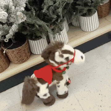 🎉49% OFF This Week Promotions🎉Dan Dee Spotted Electric Plush Horse