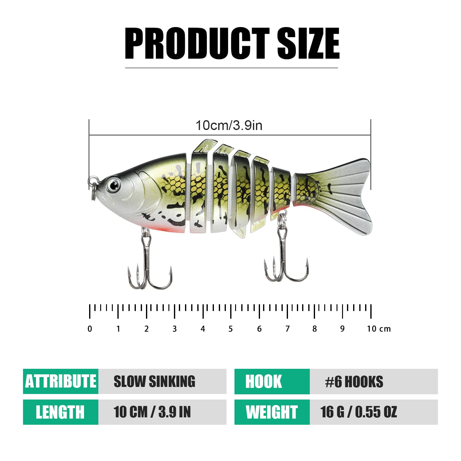 🎁Bionic Plastic Swimming Lure- Suitable for all kinds of fishing waters