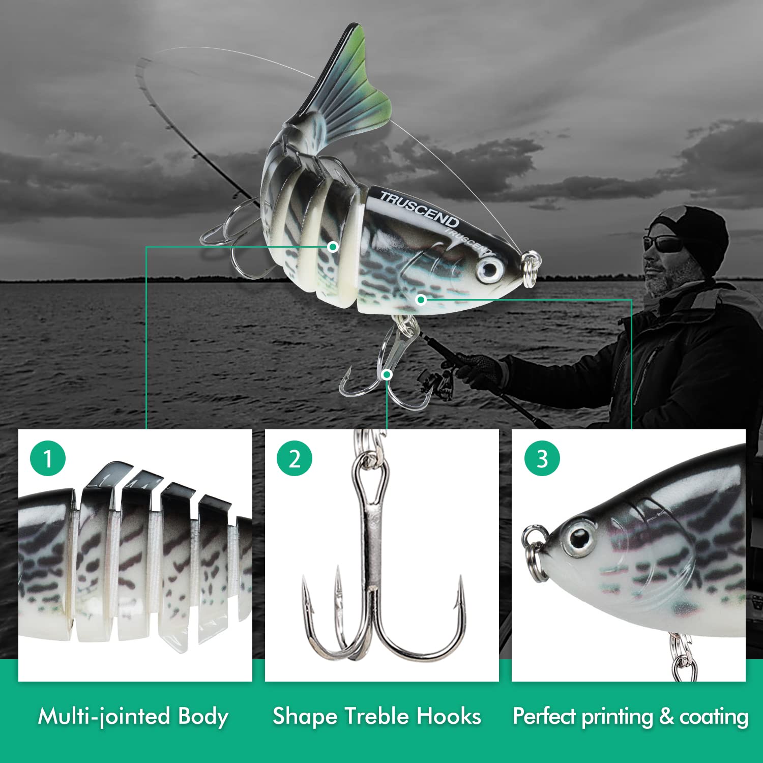 🎁Bionic Plastic Swimming Lure- Suitable for all kinds of fishing waters