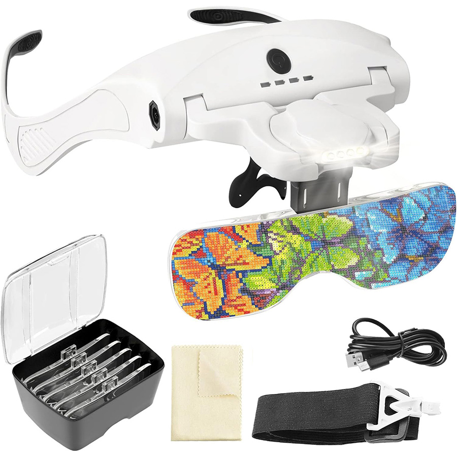 🔥LED Glasses Magnifier 