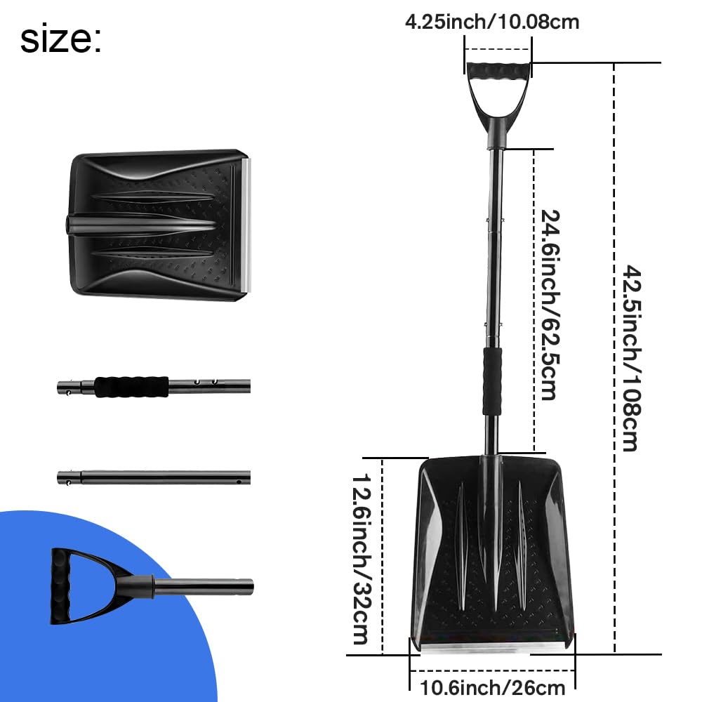 Detachable Snow Shovel for Driveway
