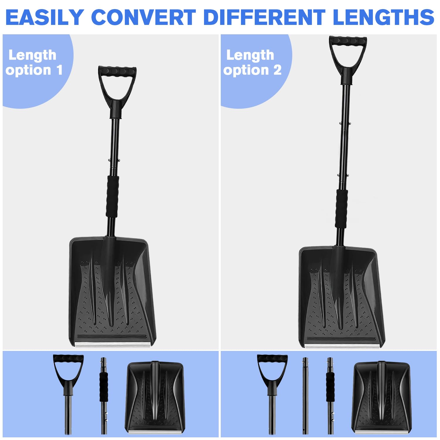 Detachable Snow Shovel for Driveway