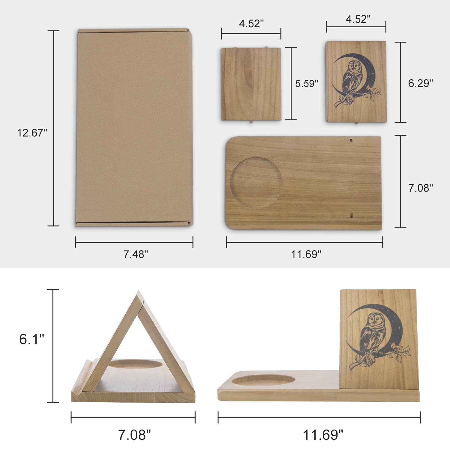 Wood Short Mini Book Rest