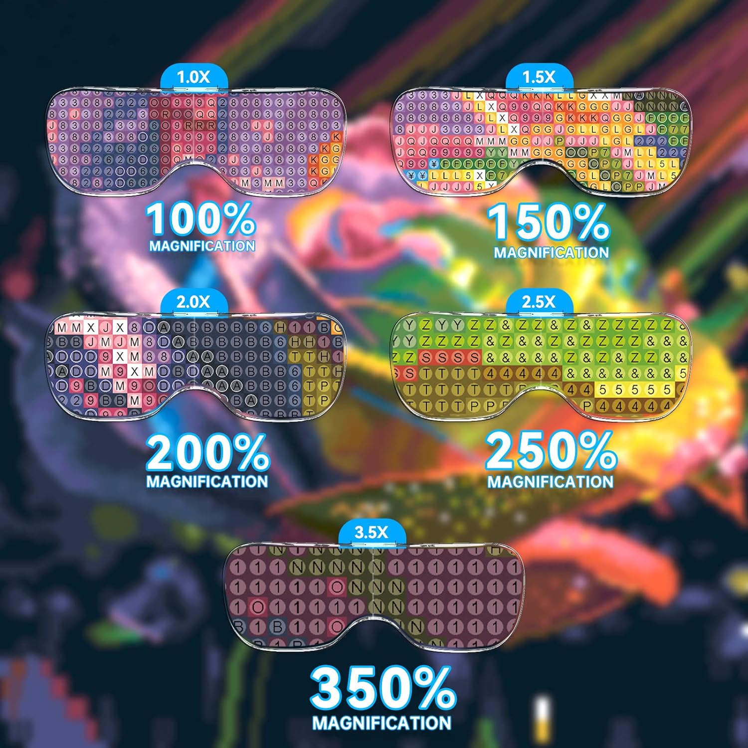 🔥LED Glasses Magnifier 