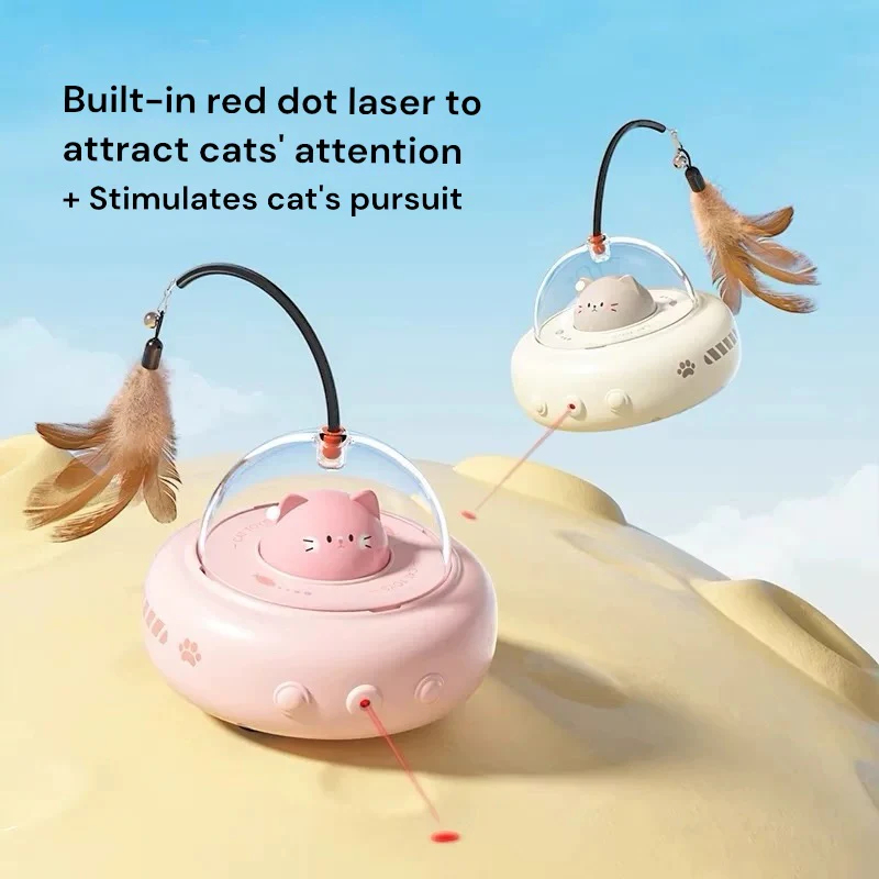 🛸Grishay™ Interactive UFO🛸 Keep Your Cat🐈 Active🚀 Entertained☄️ And Mentally Stimulated🎯