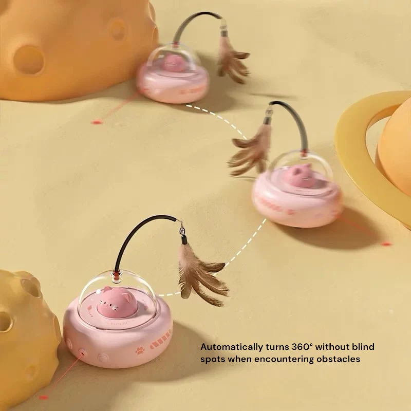 🛸Grishay™ Interactive UFO🛸 Keep Your Cat🐈 Active🚀 Entertained☄️ And Mentally Stimulated🎯