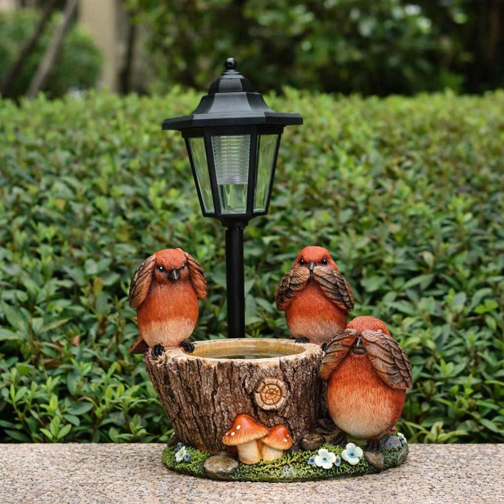 🐦✨ Cardinal Solar Garden Light 🌙🌿