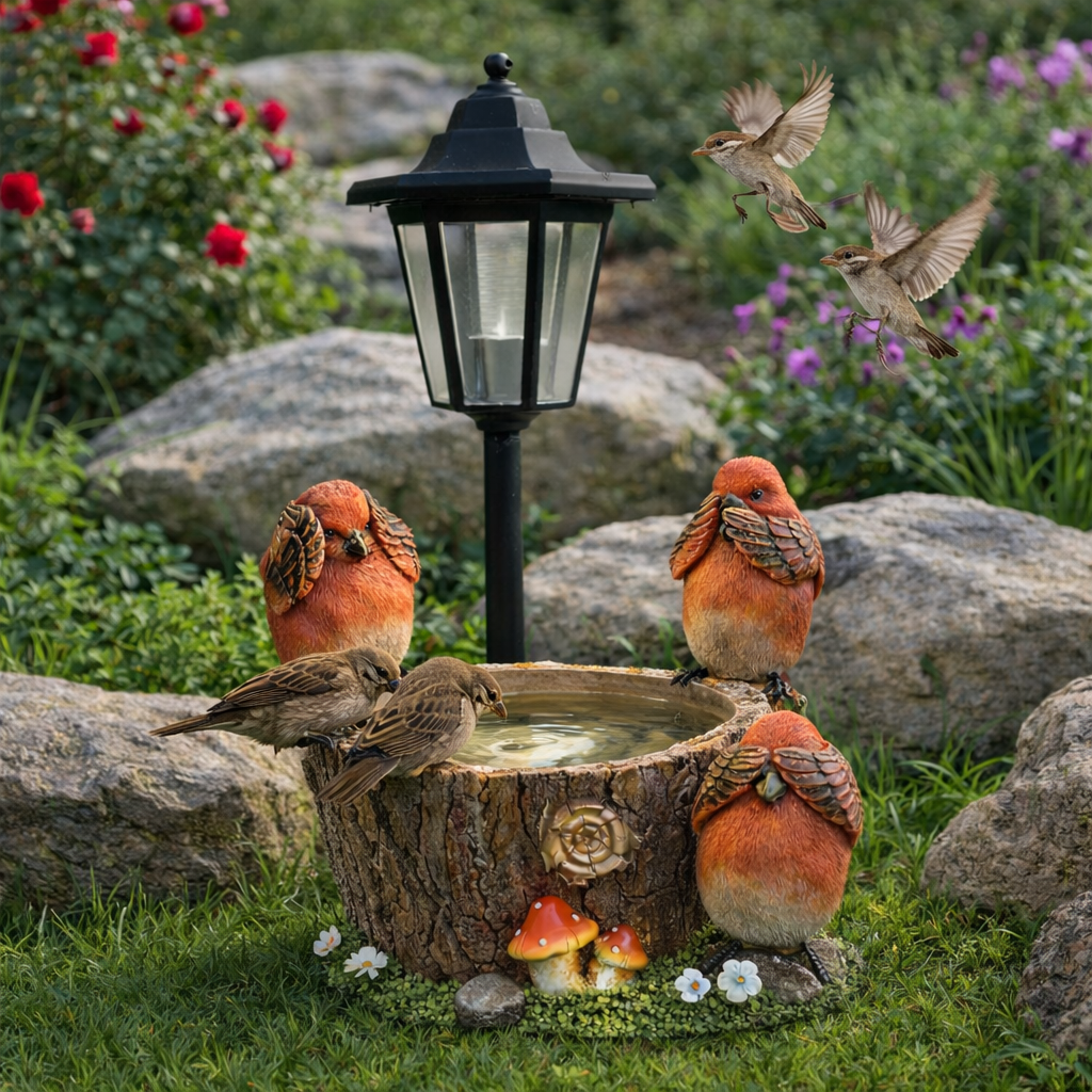 🐦✨ Cardinal Solar Garden Light 🌙🌿