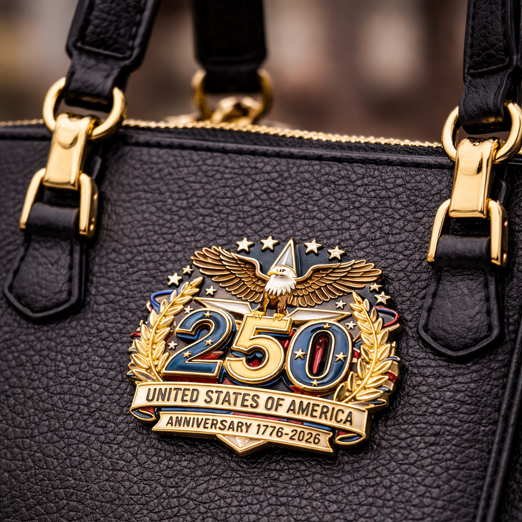 Commemorative 250th Anniversary Eagle Lapel Pin – Patriotic USA Enamel Badge