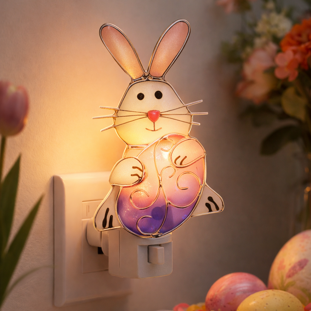 🐰 Sea Glass Easter Bunny Night Light