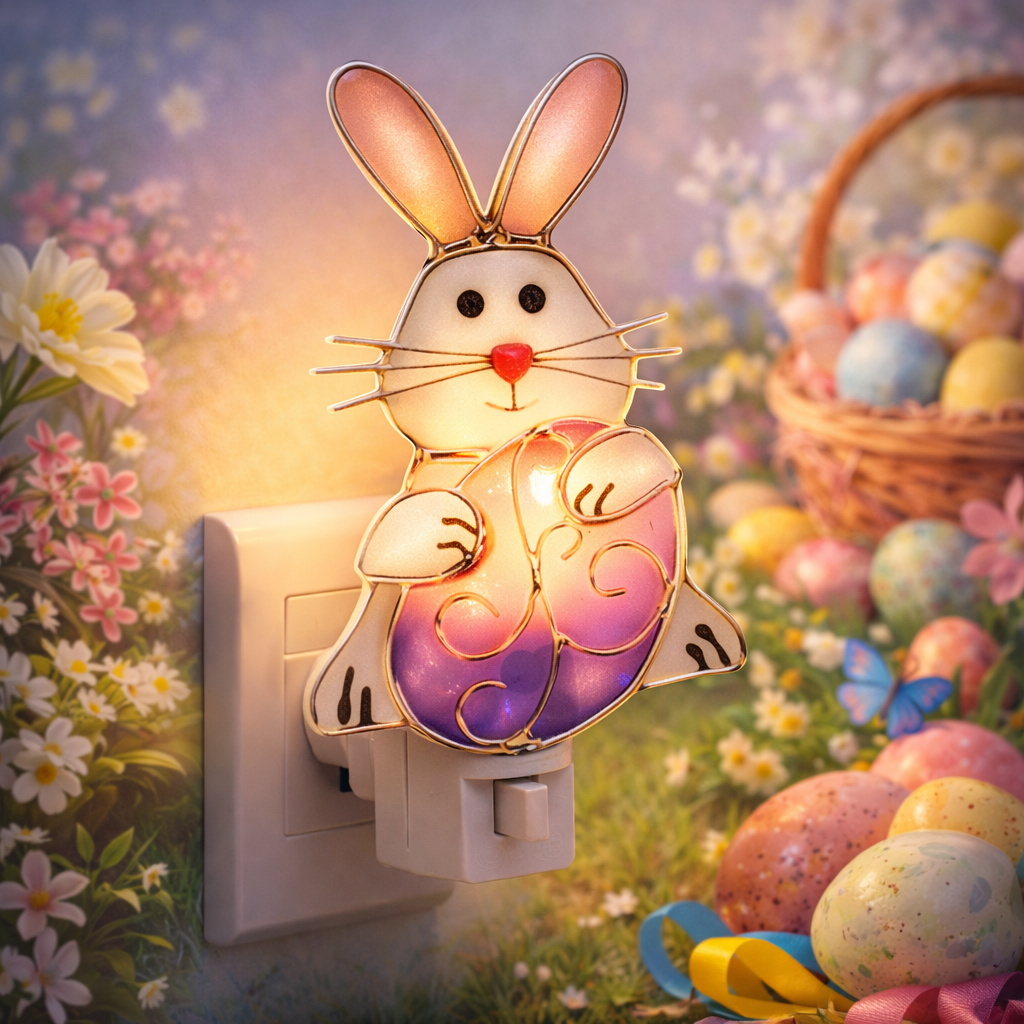 🐰 Sea Glass Easter Bunny Night Light