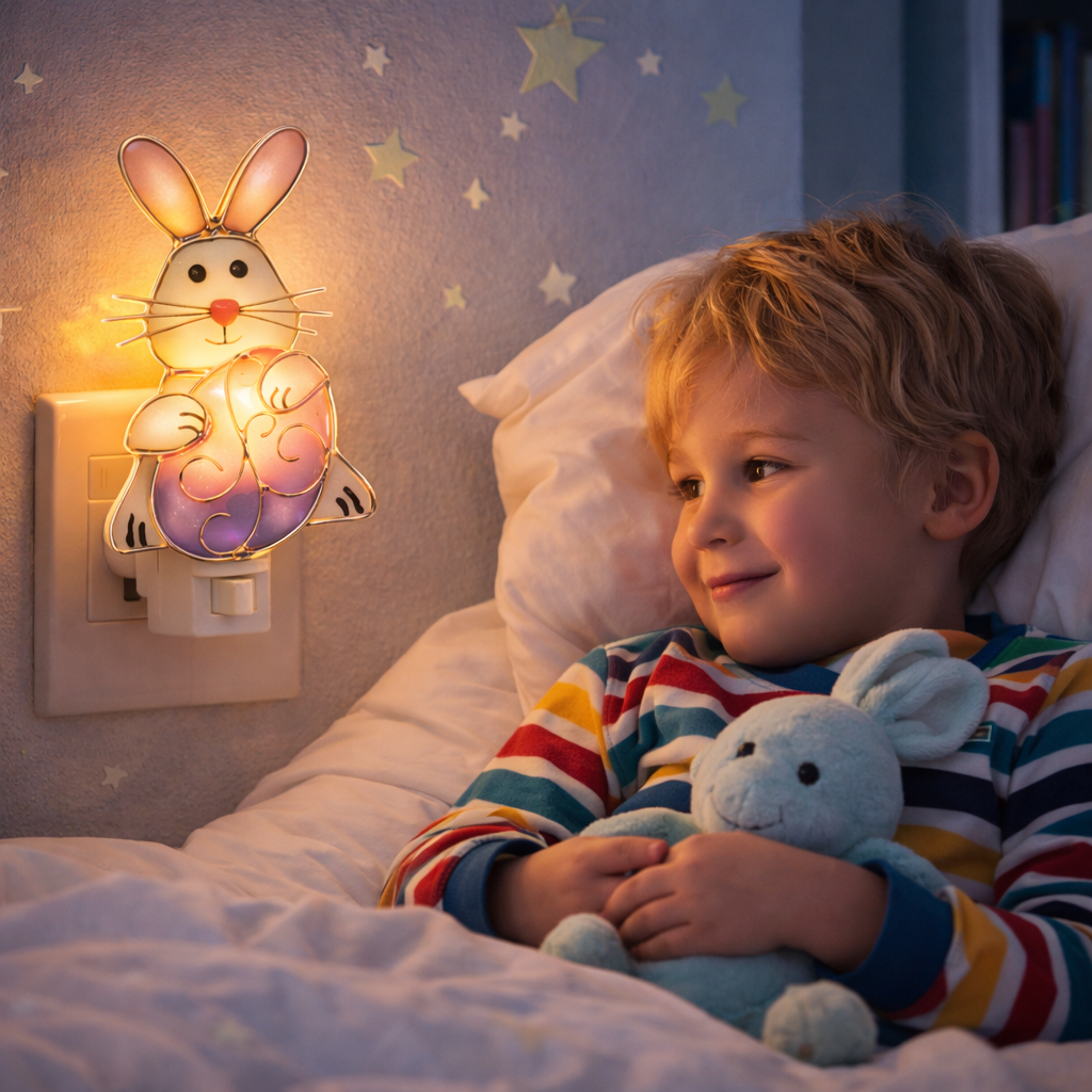 🐰 Sea Glass Easter Bunny Night Light