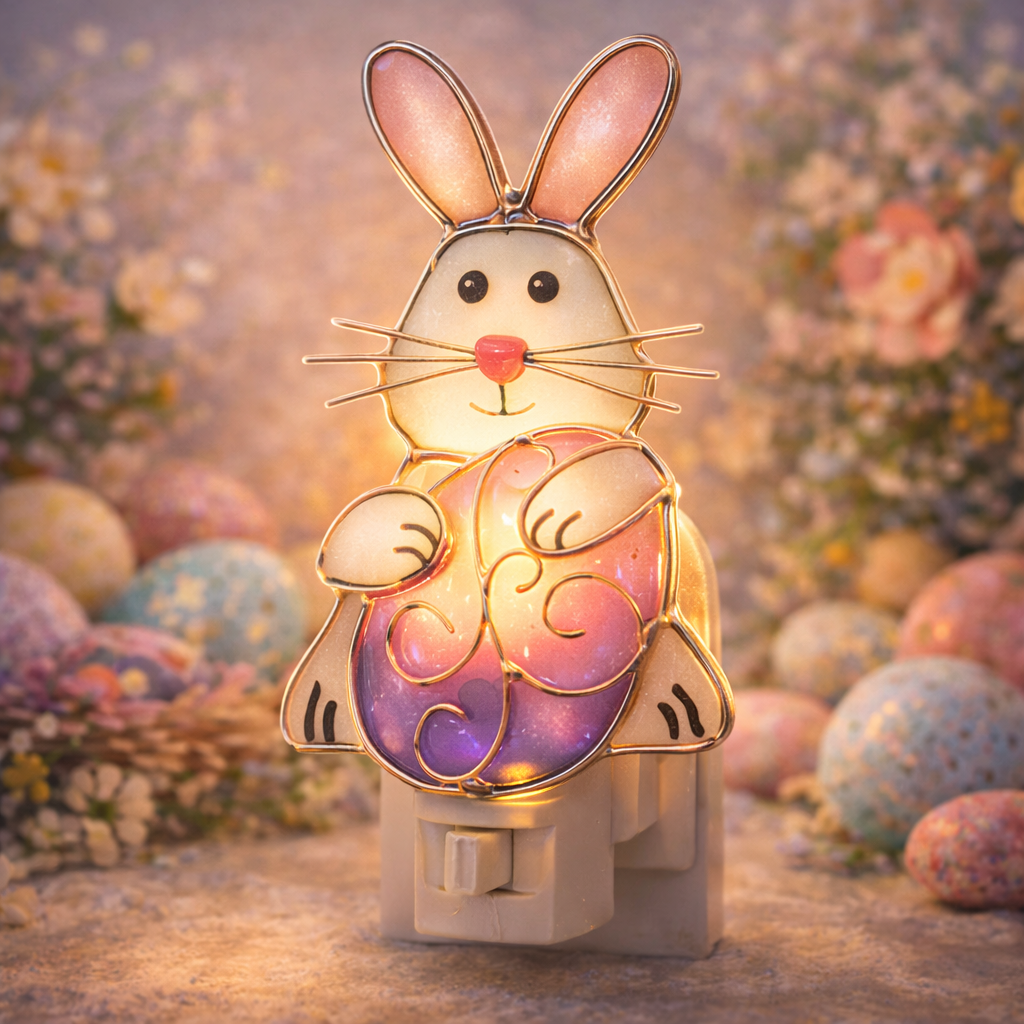 🐰 Sea Glass Easter Bunny Night Light