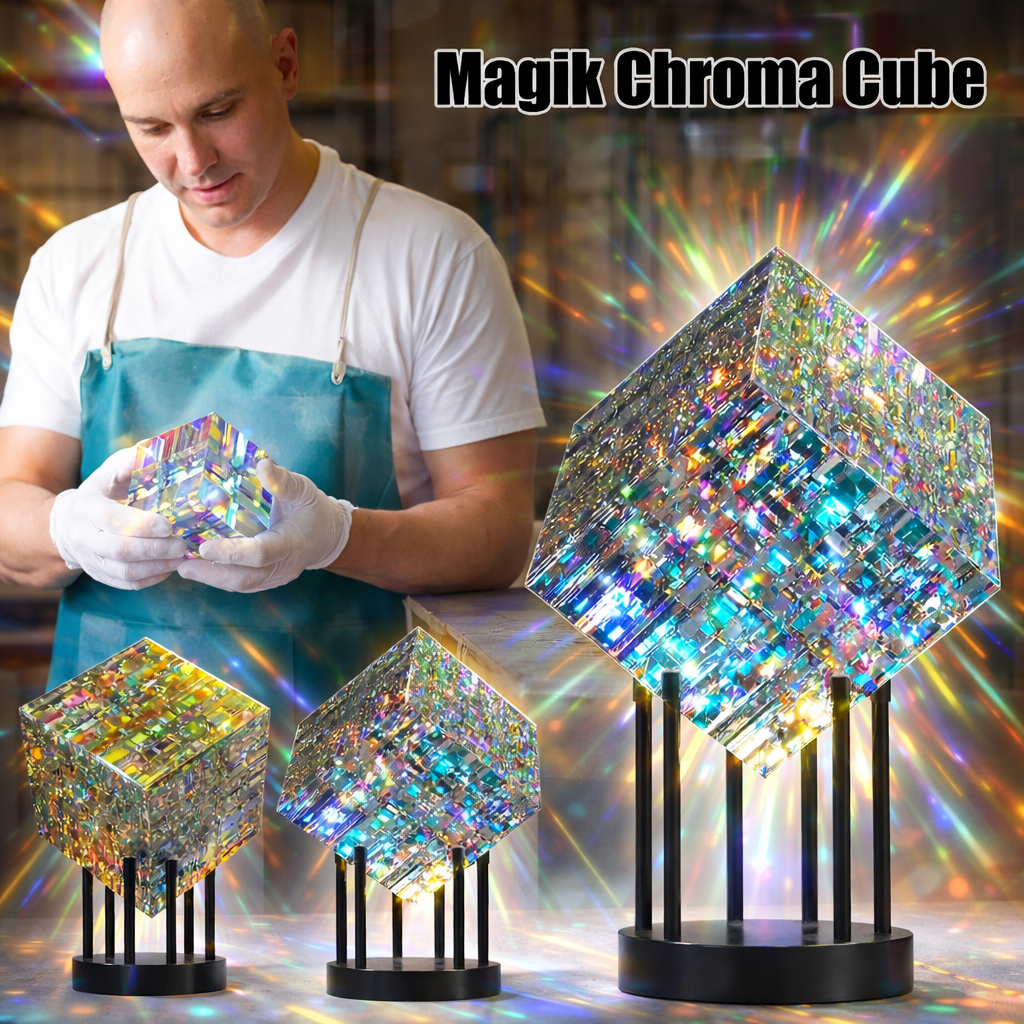 🎁Magik Chroma Handmade Crystal Cube