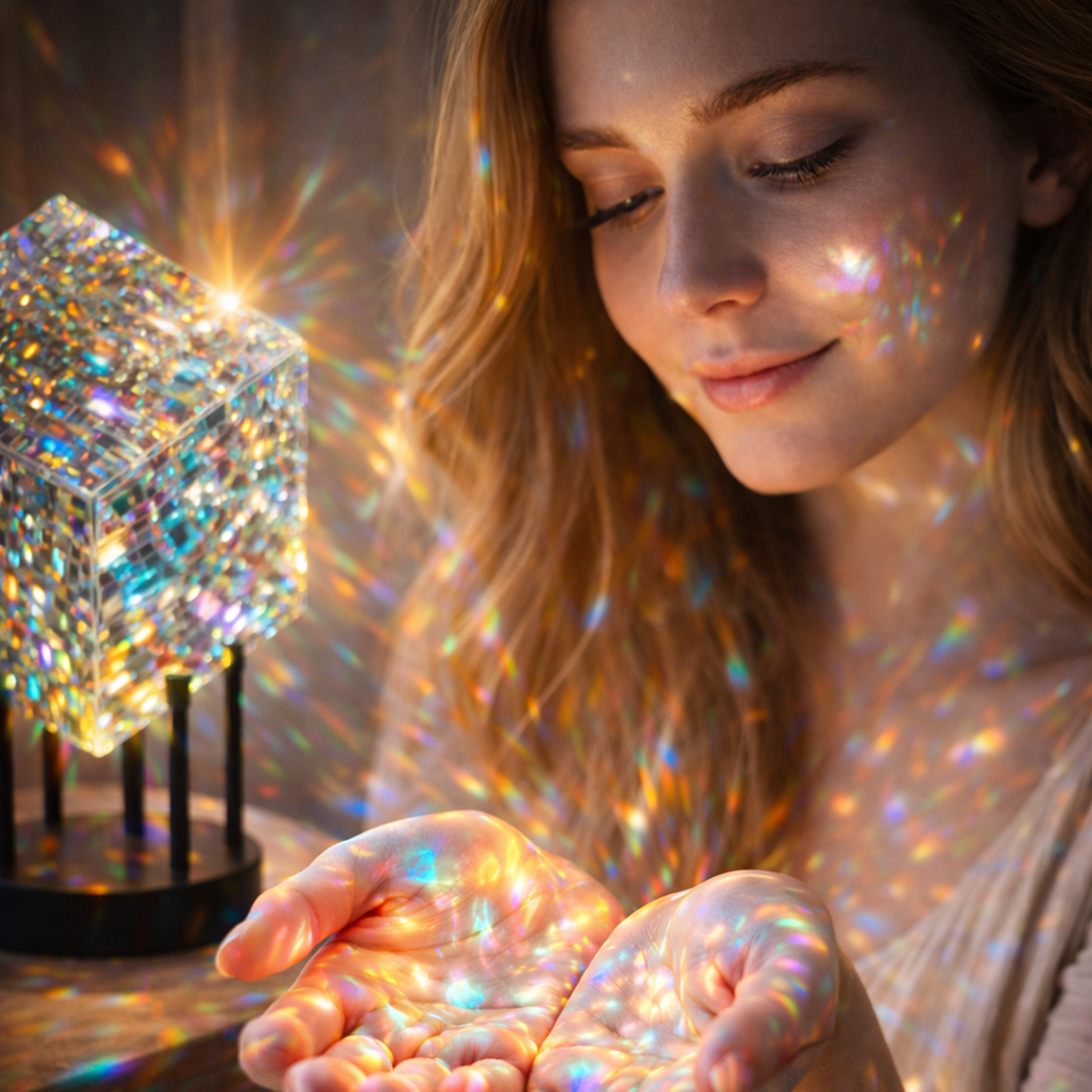 🎁Magik Chroma Handmade Crystal Cube