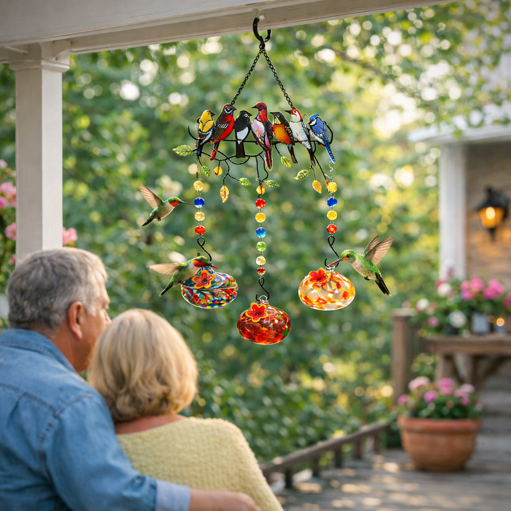 Colorful Glass Hummingbird Feeders – Attract Beauty to Your Garden