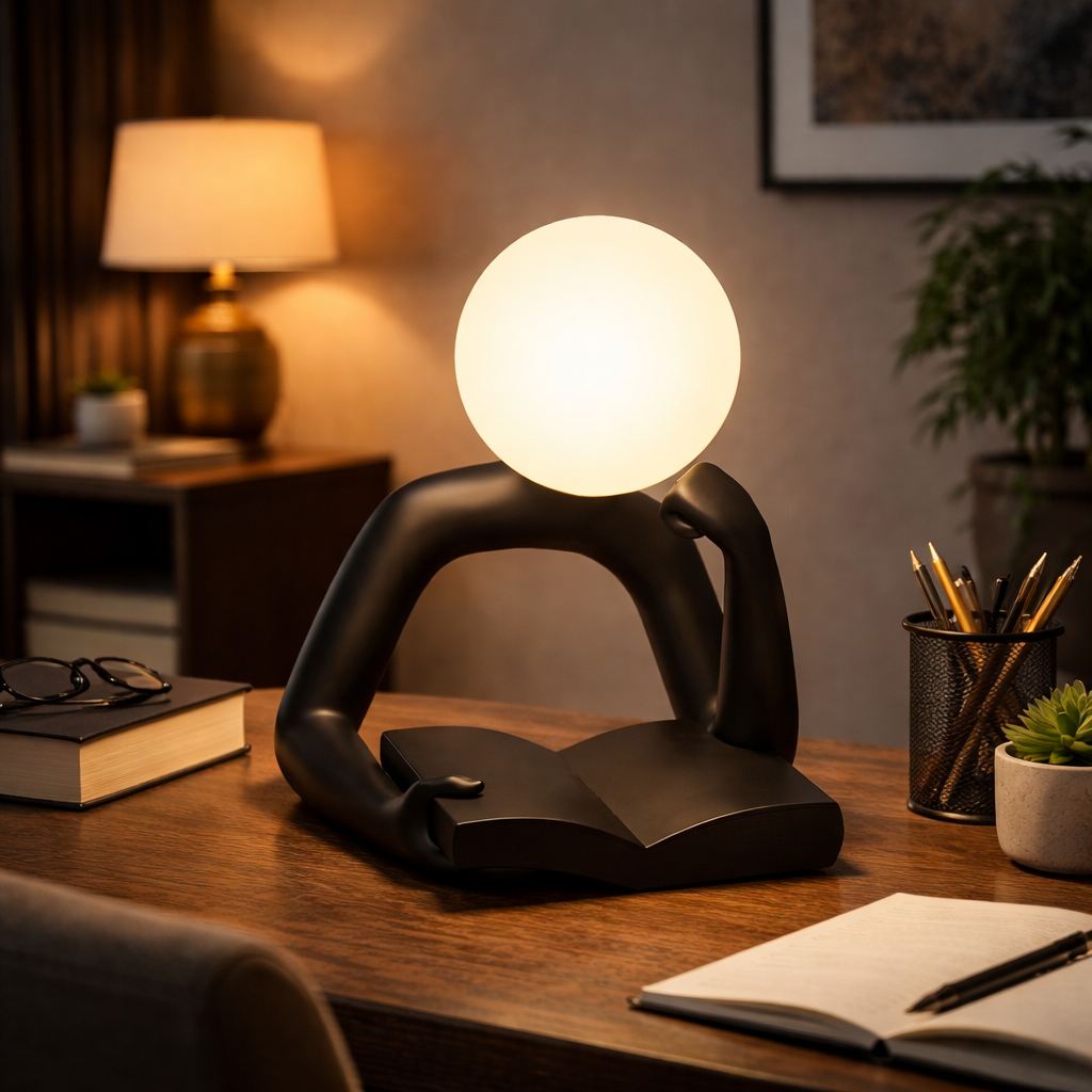 Creative Reading Lamp – Artistic Human Figure Design