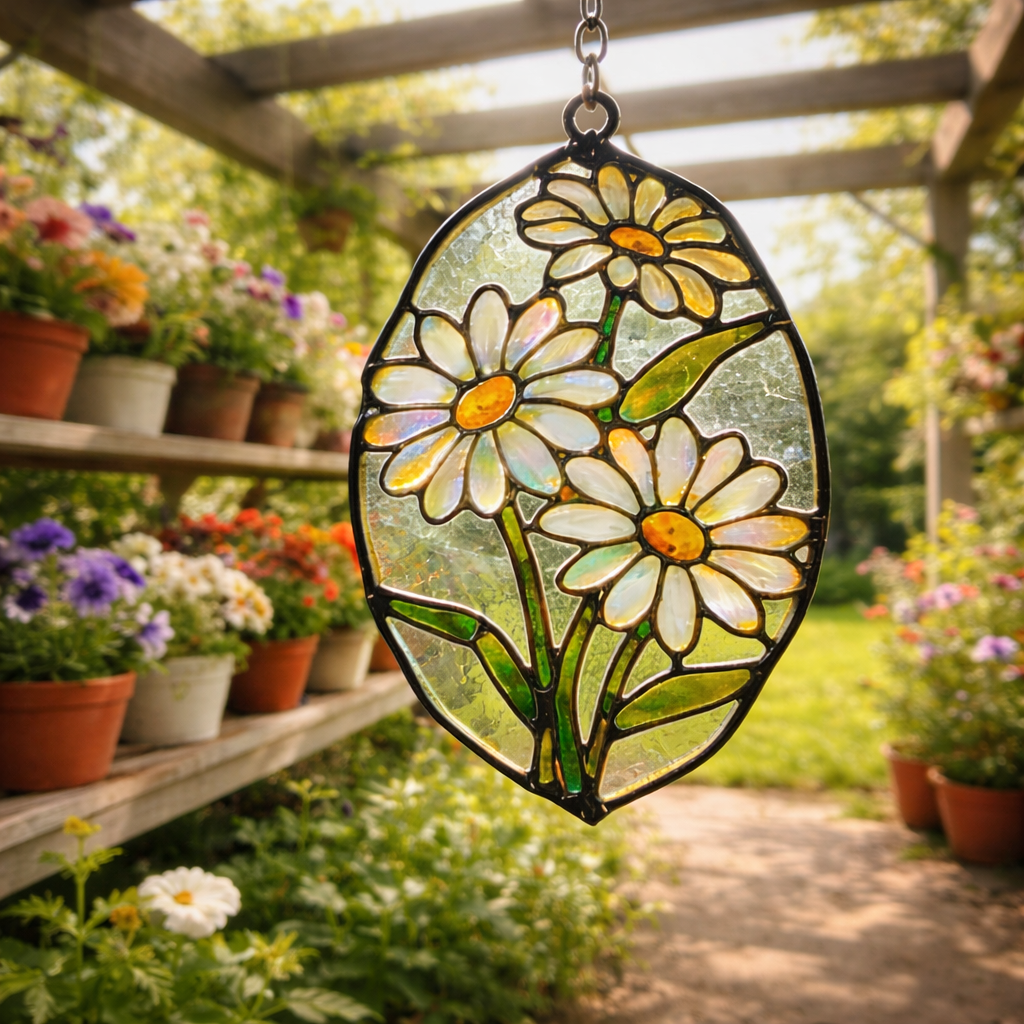 Daisy Suncatcher - Rustic Spring Decor