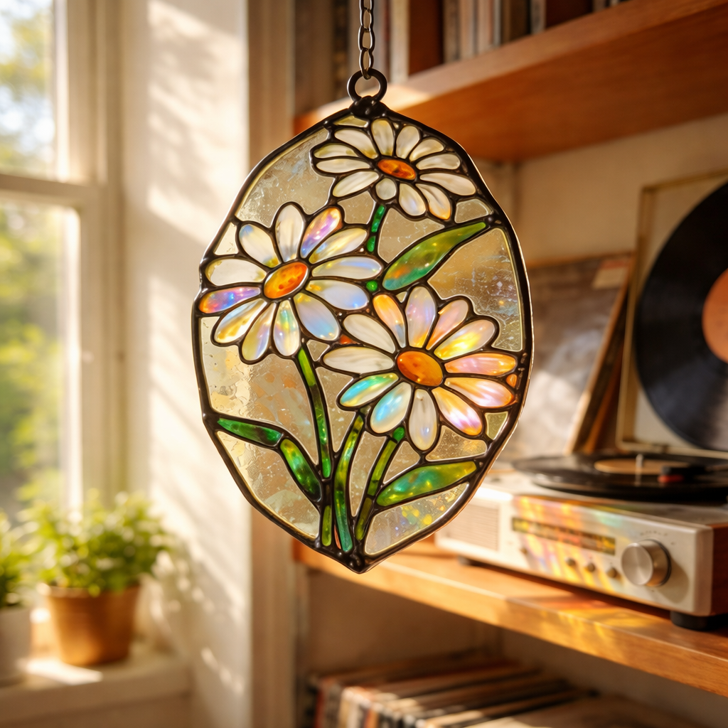 Daisy Suncatcher - Rustic Spring Decor
