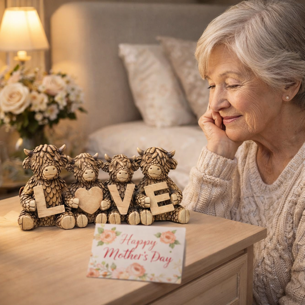 🐮 Highland Cow Figurine – “A Small Gift That Says Everything”