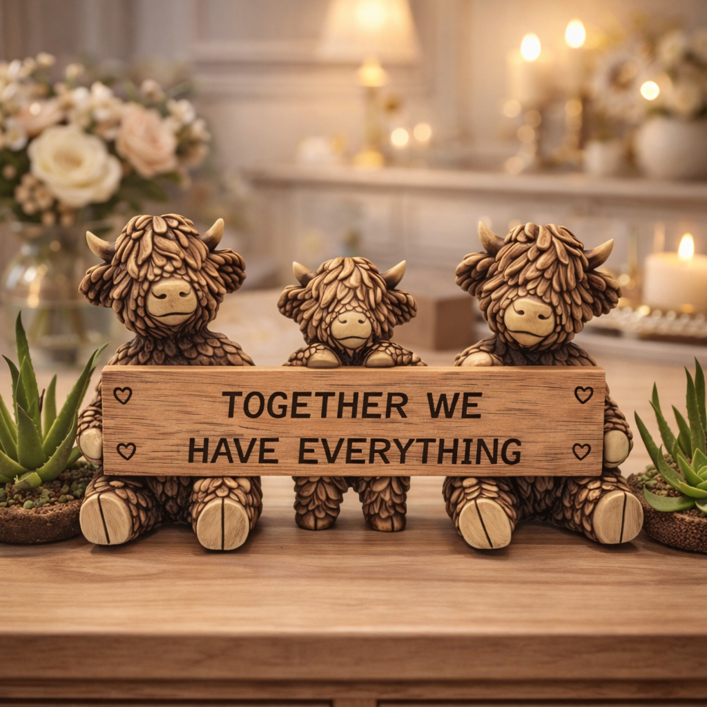 🐮 Highland Cow Figurine – “A Small Gift That Says Everything”