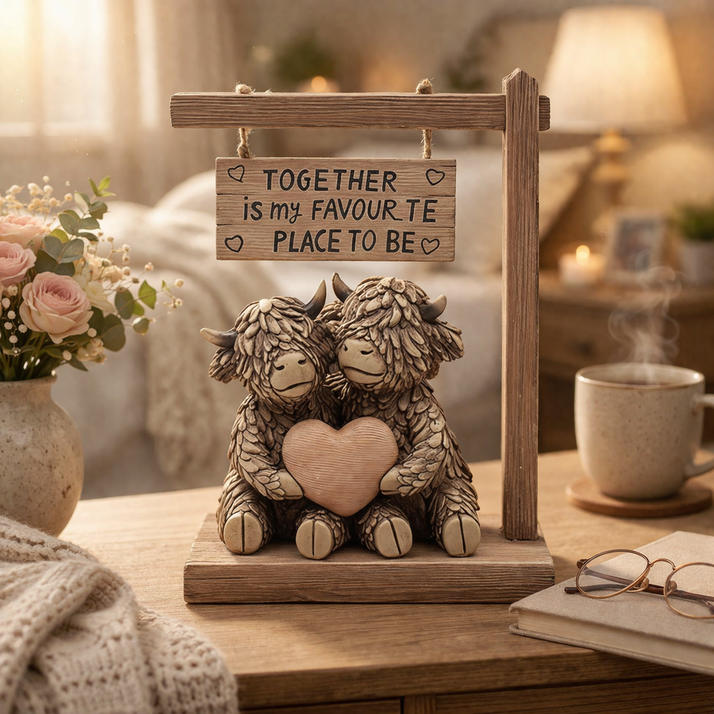 🐮 Highland Cow Figurine – “A Small Gift That Says Everything”