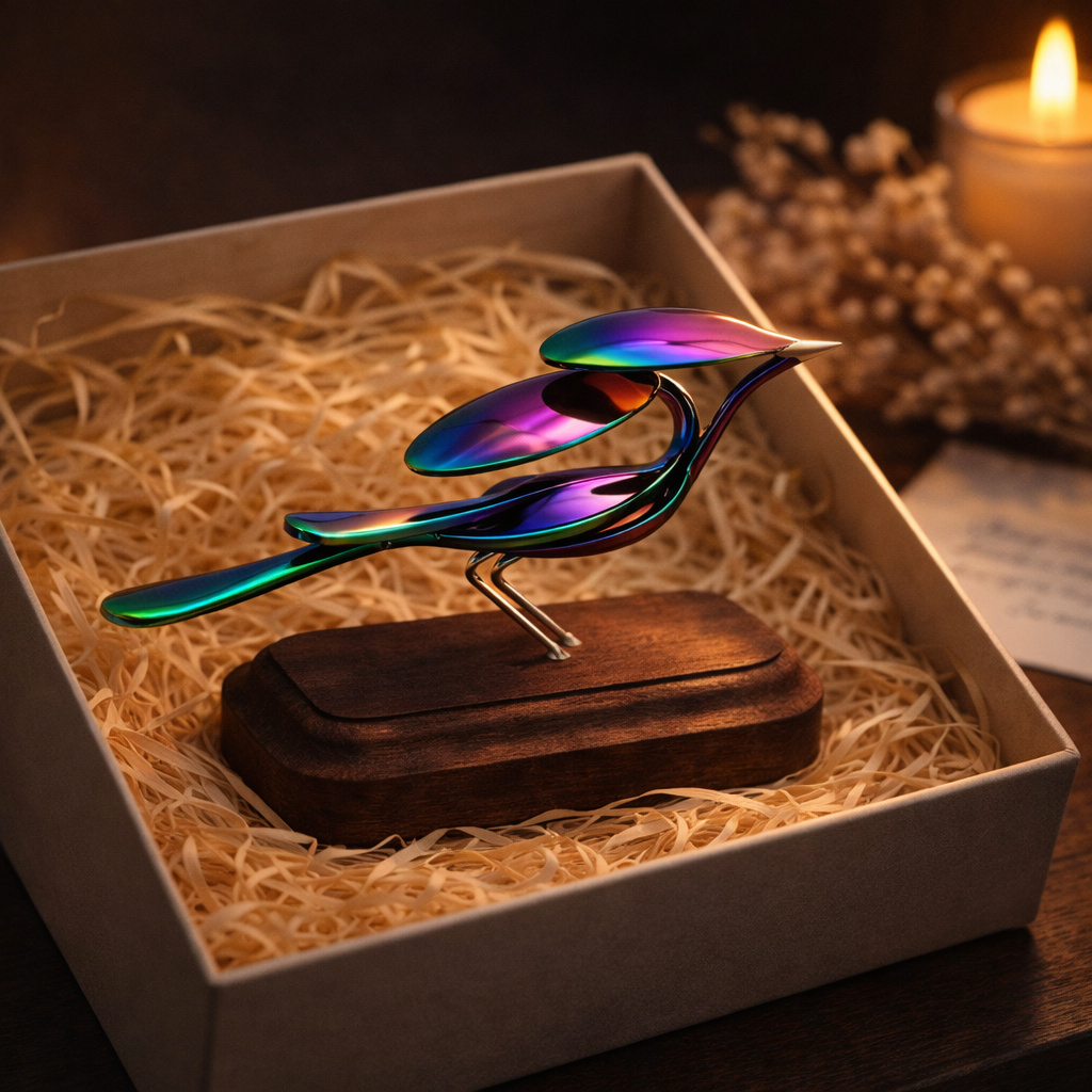 Spoon Bird Upcycled Metal Art Sculpture